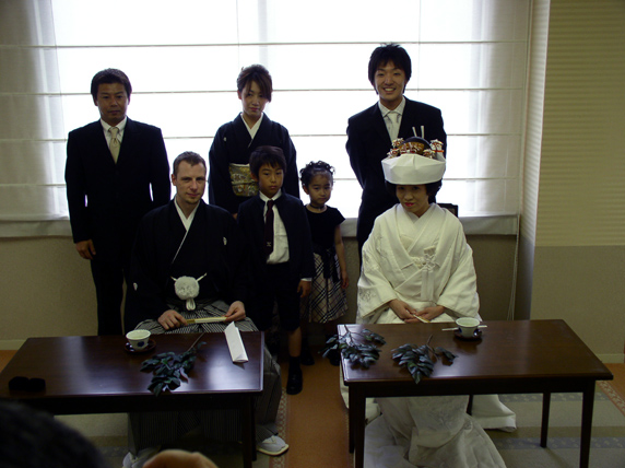 Yumi's brother (behind Yumi) and Yumi's sister and brother-in-law with their two wonderful children.