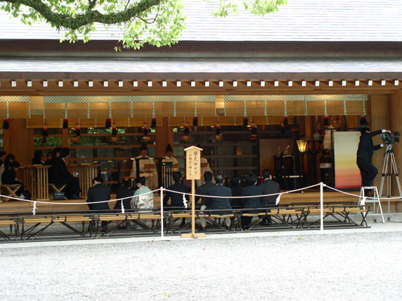 A picture of the shrine where the actual wedding ceremony happened..