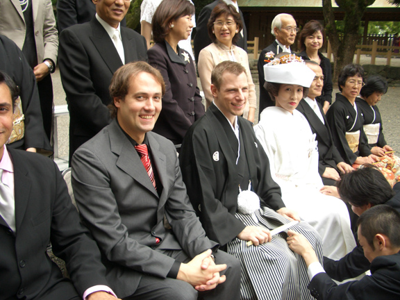 Getting posed for pictures after the ceremony..