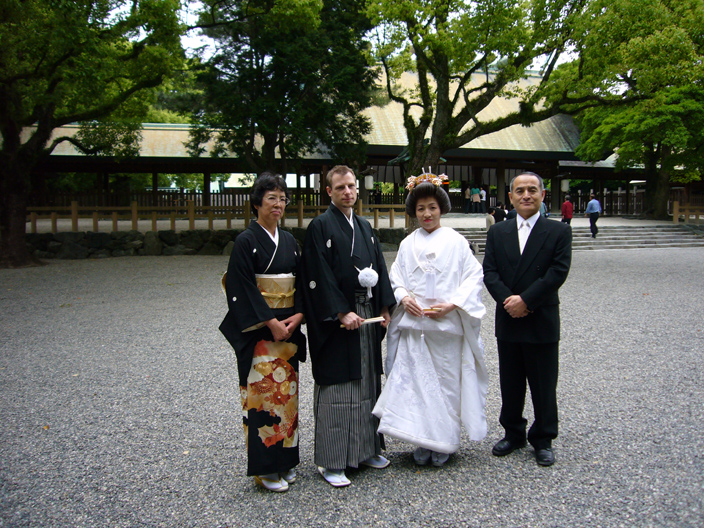 With Yumi's parents...